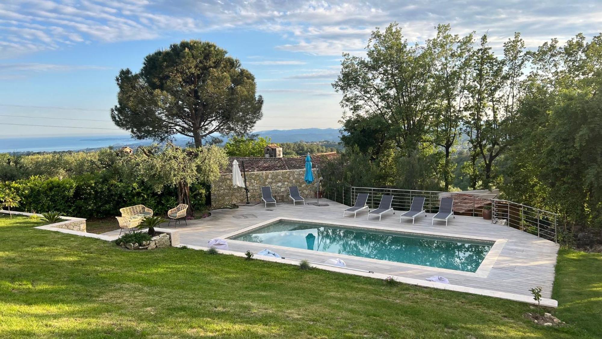Magnifique Villa Moderne Avec Piscine La Gaude Exteriör bild